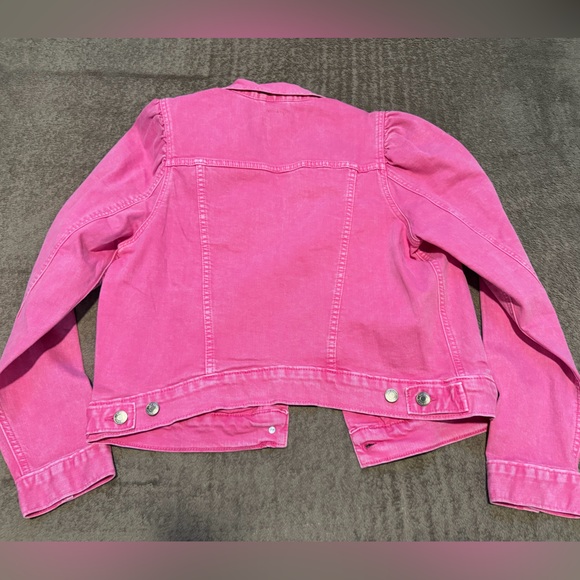 GAP Barbie Pink Denim Trucker Jacket - Picture 3 of 4